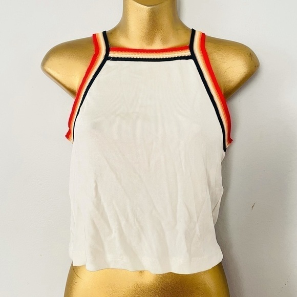 Zara Tops - Zara high neck tank top size small valentines 90s